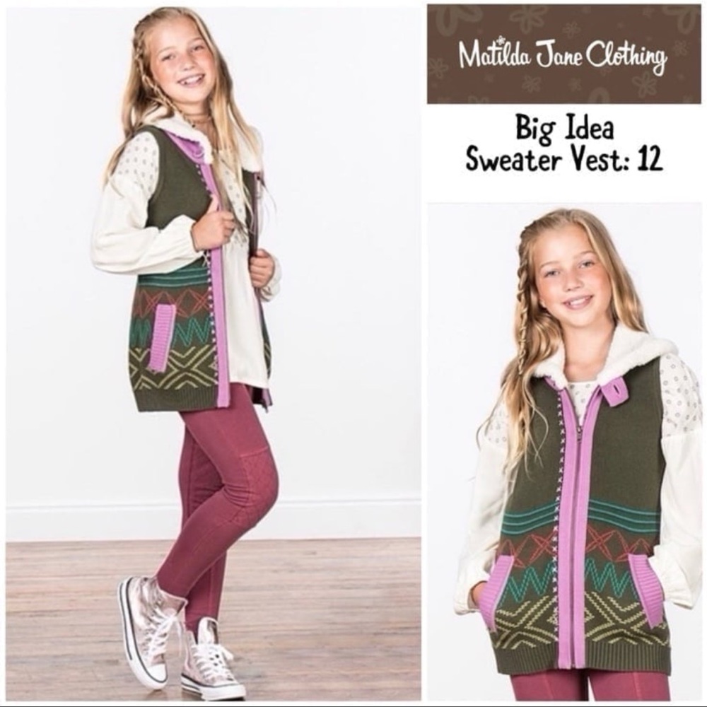 Matilda Jane Big Idea Sweater Vest: 12